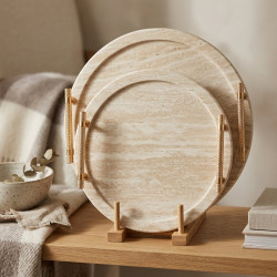 Wooden Tray Set 2 Pcs